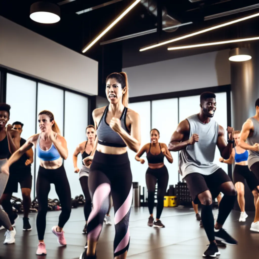 Intenzív csoportos edzés BodyFoorce teremben