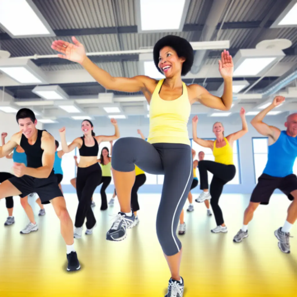 Energetikus csoportos edzés BodyFoorce csoportos órateremben.