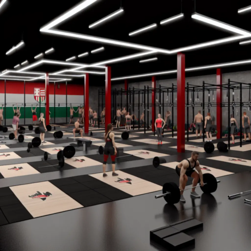 Modern súlyzós edzőtér a BodyFoorce edzőteremben