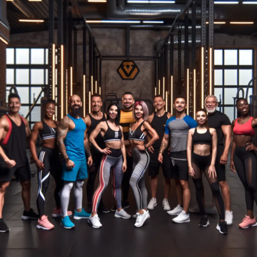 BodyFoorce edzői csapata a funkcionális edzőtérben